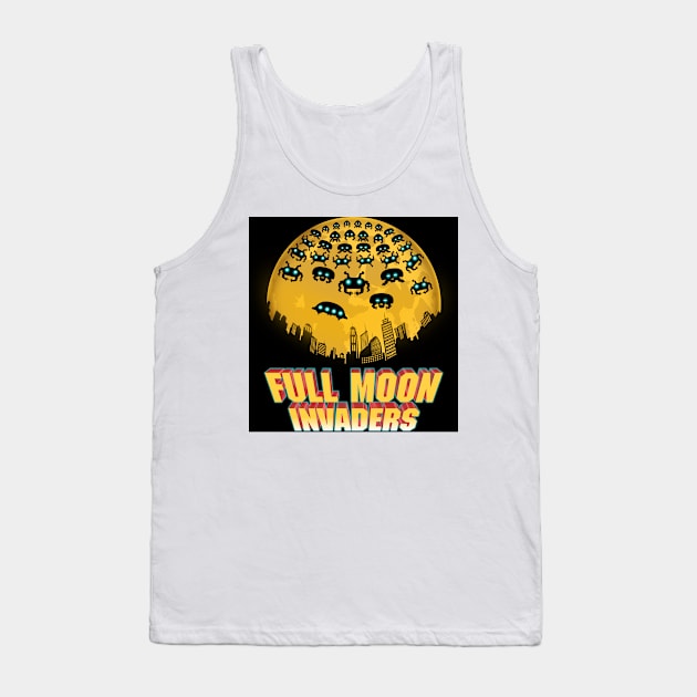 Full Moon Invaders Tank Top by Pigeon585